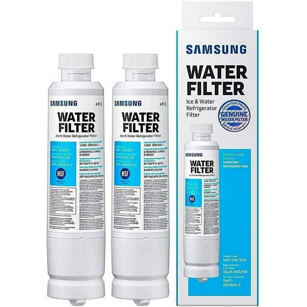 2 Pack Replacement Ice and Water Filter U2722
