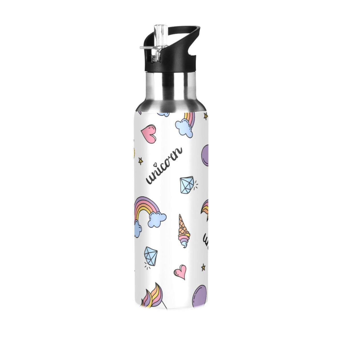 Stainless Steel Insulated Water Bottle with Straw Lid X312