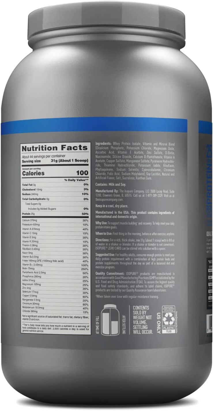 Creamy Vanilla Whey Isolate Protein Powder, 44 Servings, 3 Pounds W380771