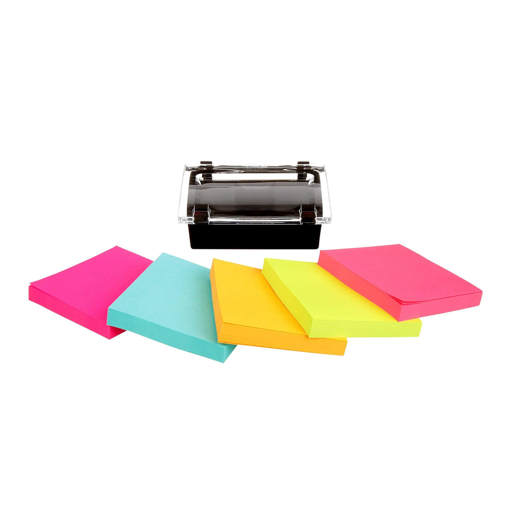 Super Sticky Note and Dispenser Value Pack, 3 x 3 Inches, 90-Sheet Pad (12 Pack) U55631