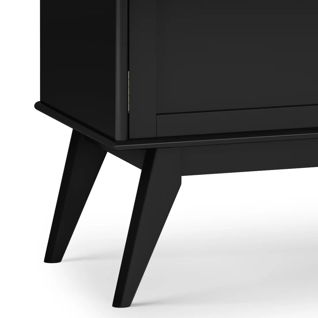 Black Low TV Media Stand W91039