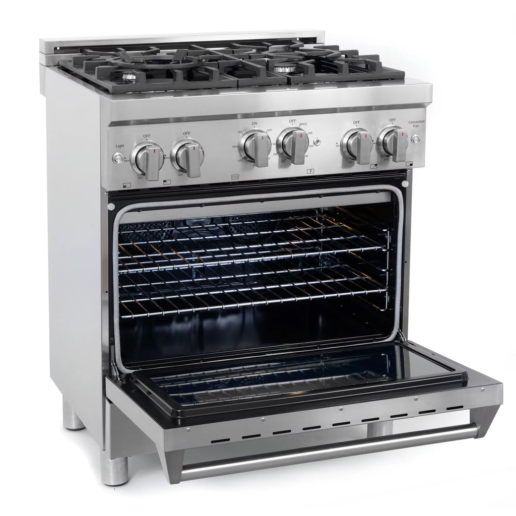 5 Piece Kitchen Appliance Package with Gas Range Range Hood Dishwasher French Door Refrigerator Wine Refrigerator C38490