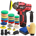 12V Cordless Car Polisher Tool Set with 1500mAh Li-ion Battery and Polishing Pads K13677