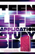 Teen Life Application Study Bible Pink Fields LeatherLike B2995
