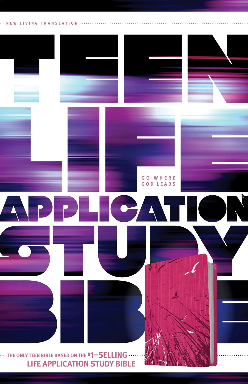 Teen Life Application Study Bible Pink Fields LeatherLike B2995