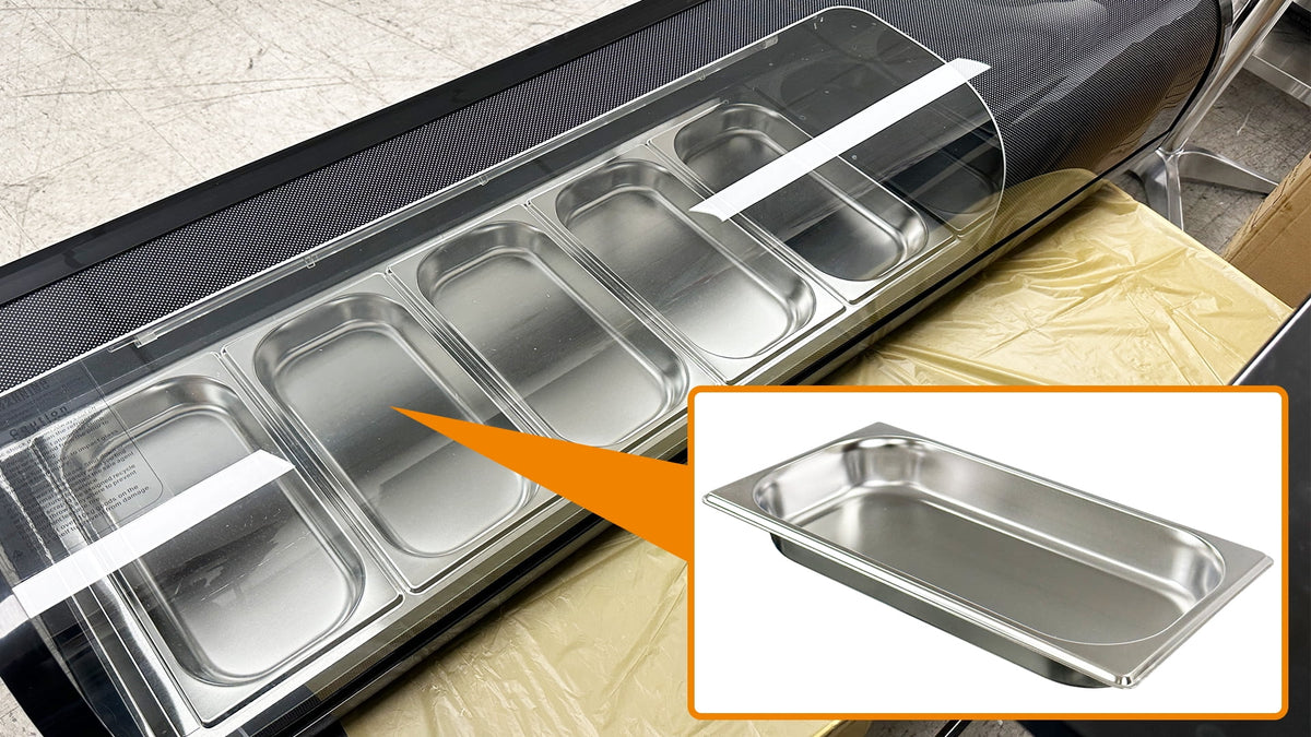 Black Curved Sushi Refrigerated Display Case P375