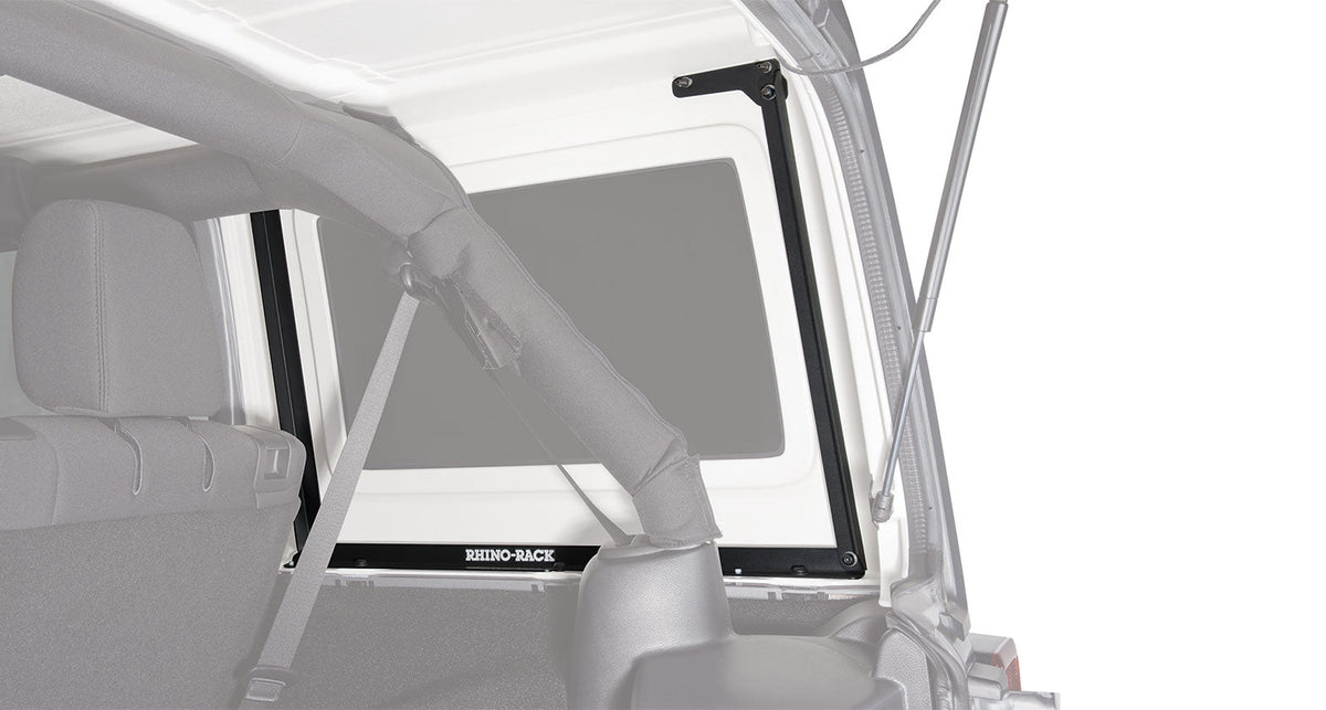 Black 3 Bar Roof Rack for Jeep Wrangler JK 4dr SUV Hard Top J173