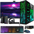 Gaming Desktop PC, Intel i5 4th Gen, GT 1030 2GB DDR5, 8GB RAM, 1TB SSD + 4TB HDD, 24 Inch Curved Gaming Monitor, Windows 11 Pro I984