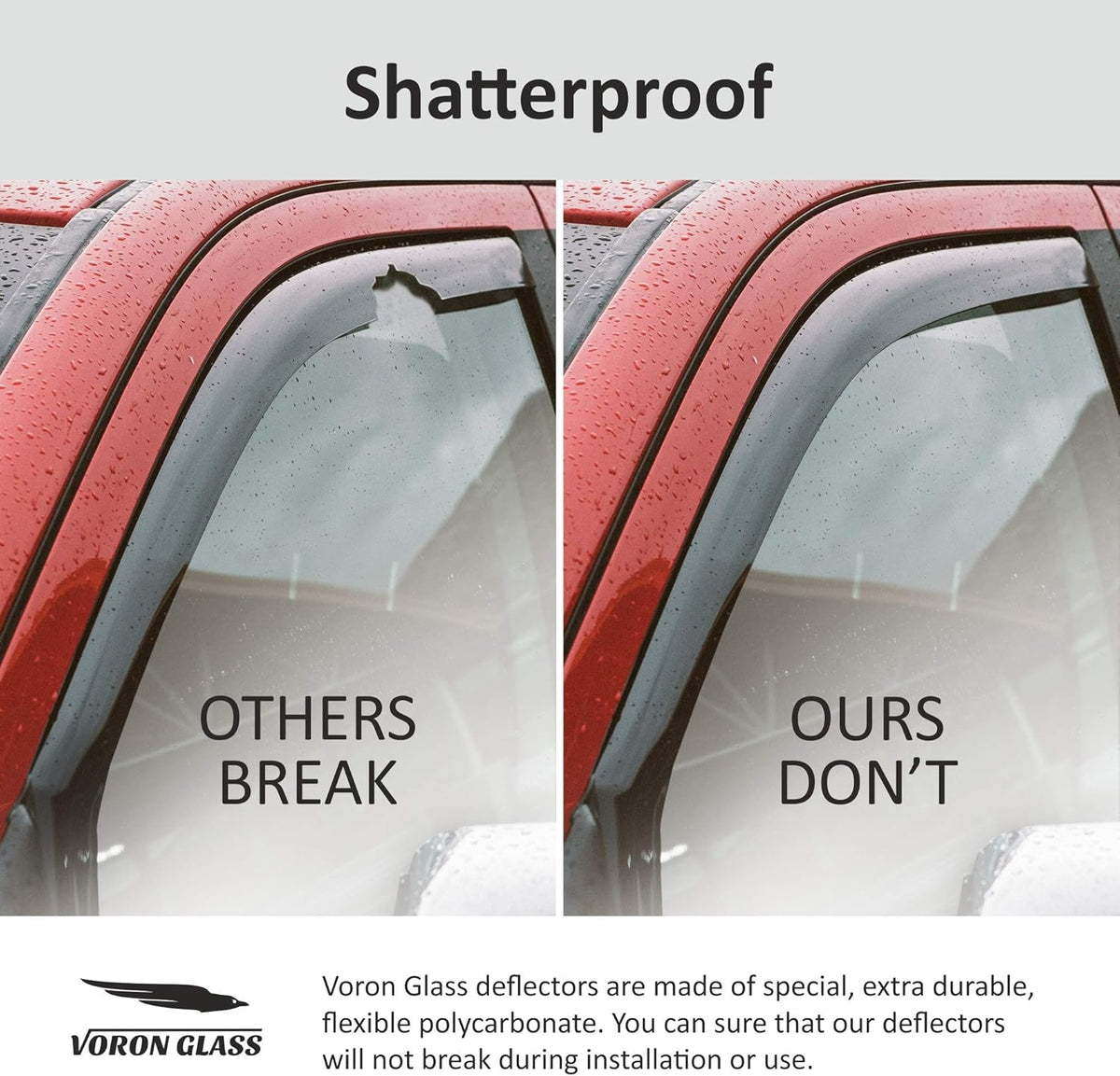 In-Channel Extra Durable Window Deflectors 4Pieces M77076