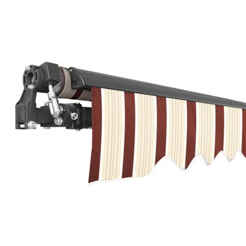 Black Frame Retractable Patio Awning 10 x 8 Feet M36392