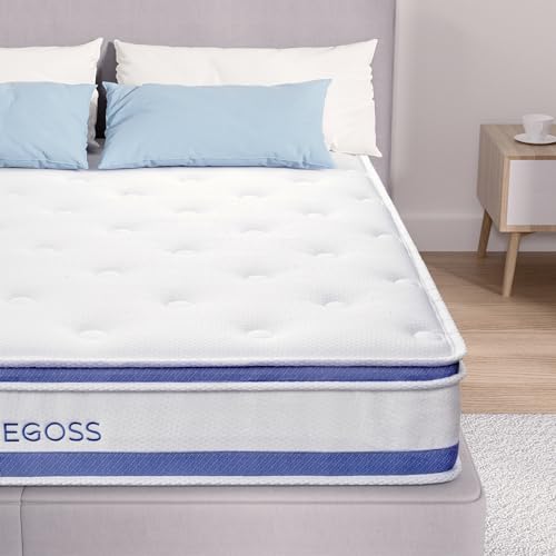 Twin Size 10 Inch Hybrid Mattress with Memory Foam and Pocket Spring B9463