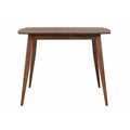 Mid Century 48 in. Square Walnut Wood Dining Table E3303