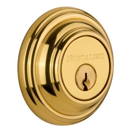 Polished Brass Double Cylinder Deadbolt O484267