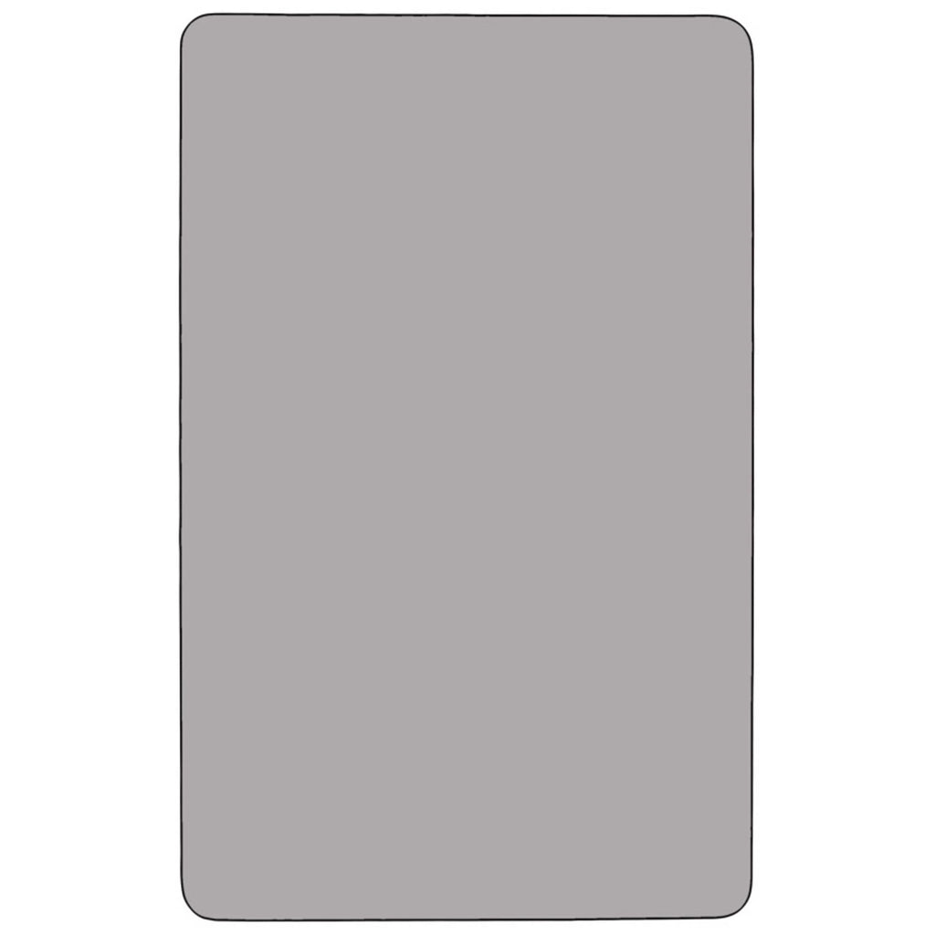 36 W x 72 L Rectangular Grey Thermal Laminate Activity Table R19405