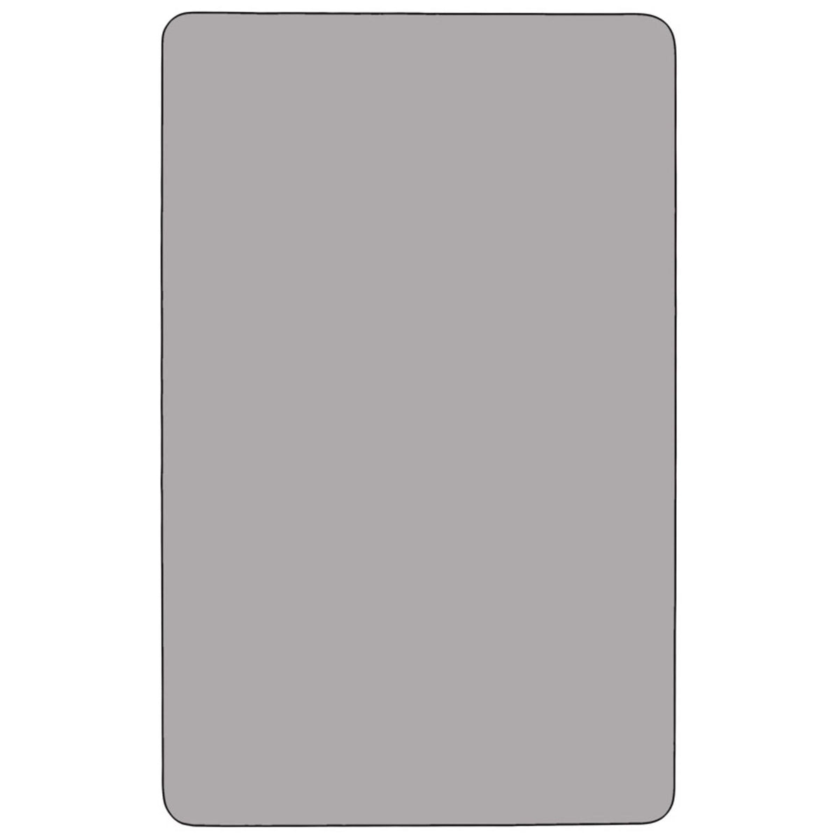 36 W x 72 L Rectangular Grey Thermal Laminate Activity Table R19405