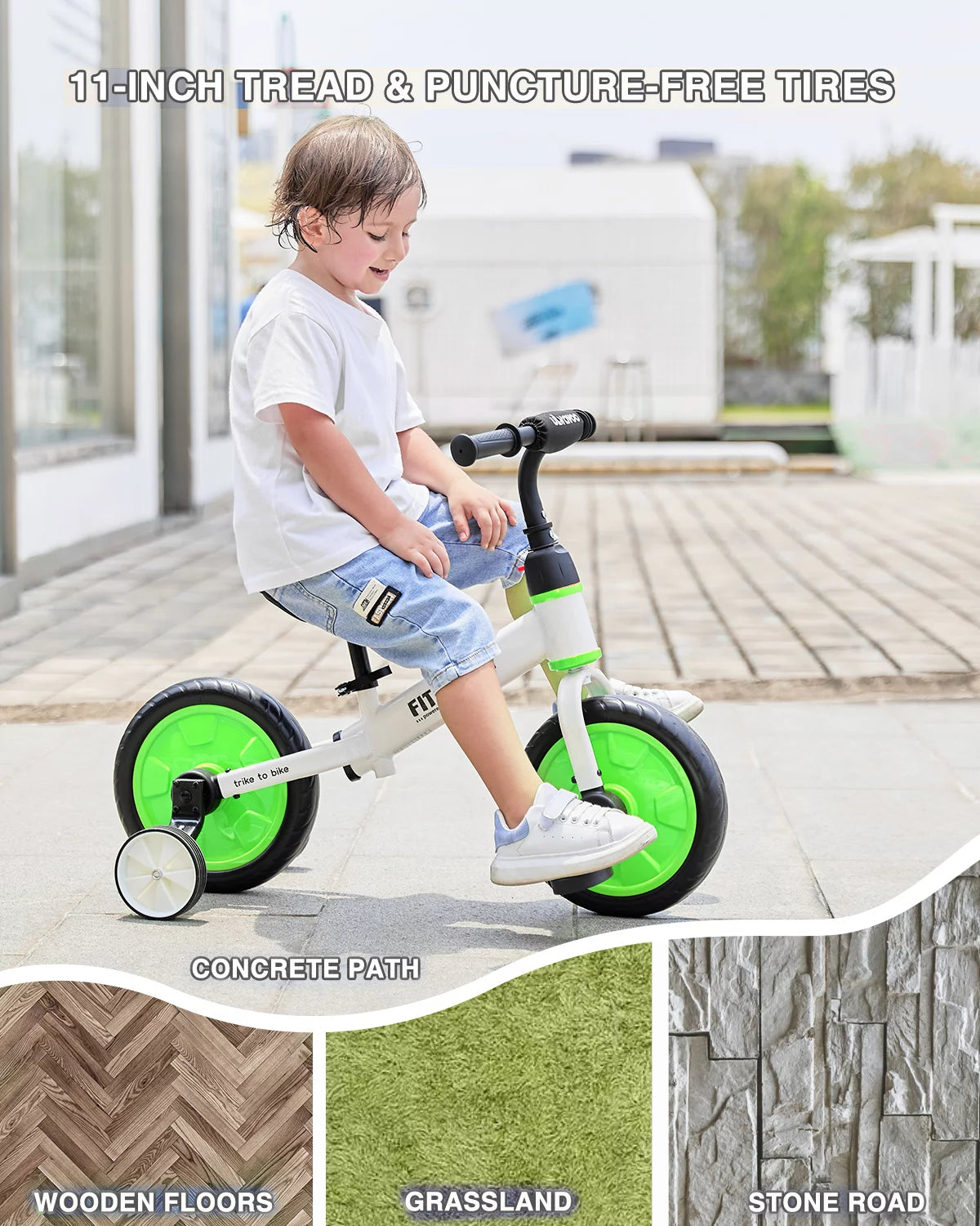 Blue 4-in-1 Toddler Balance Bike Z853
