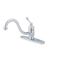 8x22 Centerset Kitchen Faucet, Polished Chrome Finish K79527
