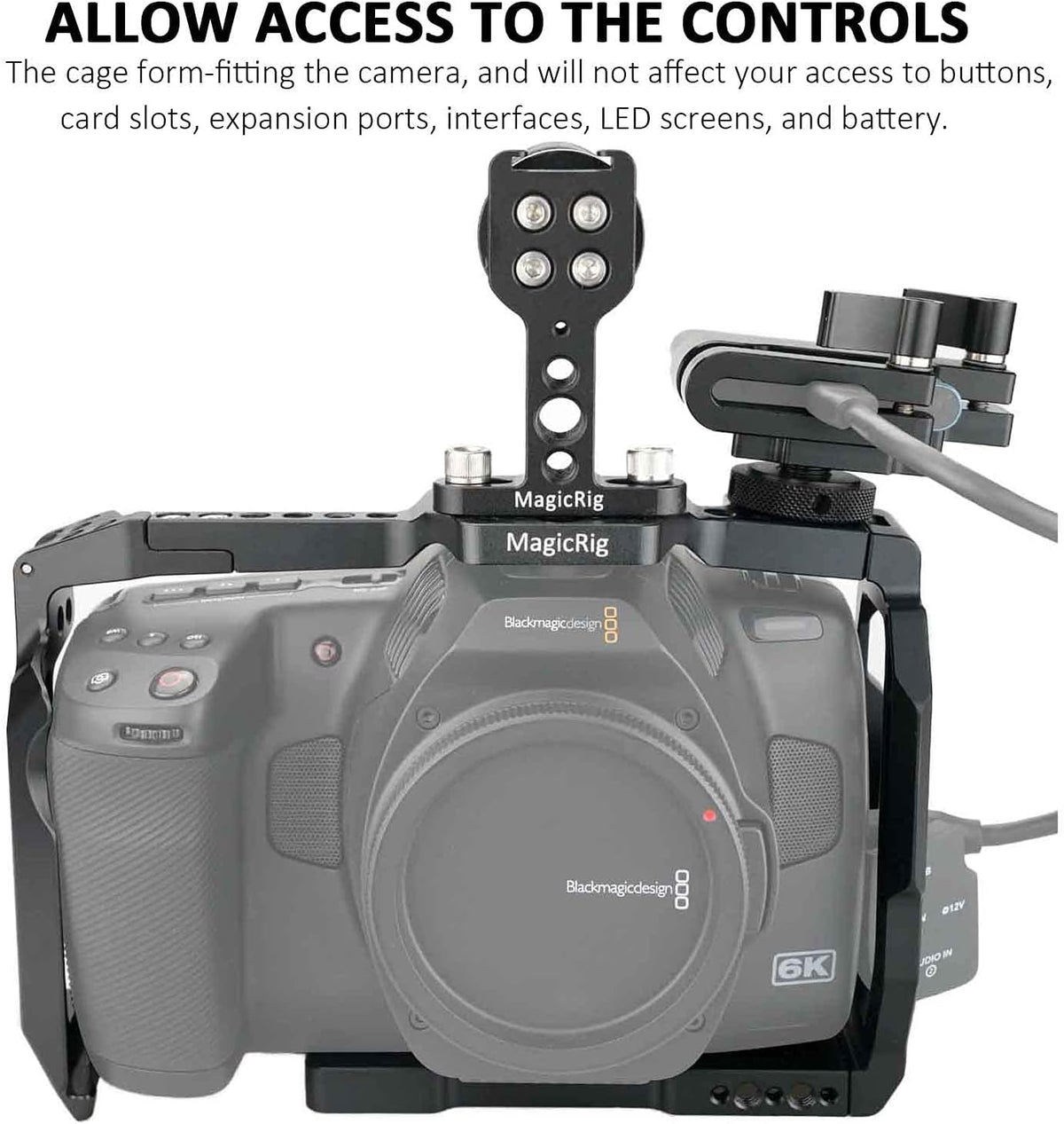 Full Cage Kit with Rubber Top Handle & T5 SSD Mount Y840
