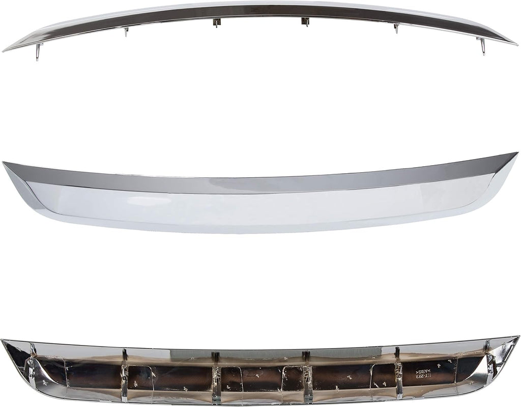 Chrome Front Lower Grille Grill Trim Molding for Ford Fusion 2010-2012, Pack of 2 L734