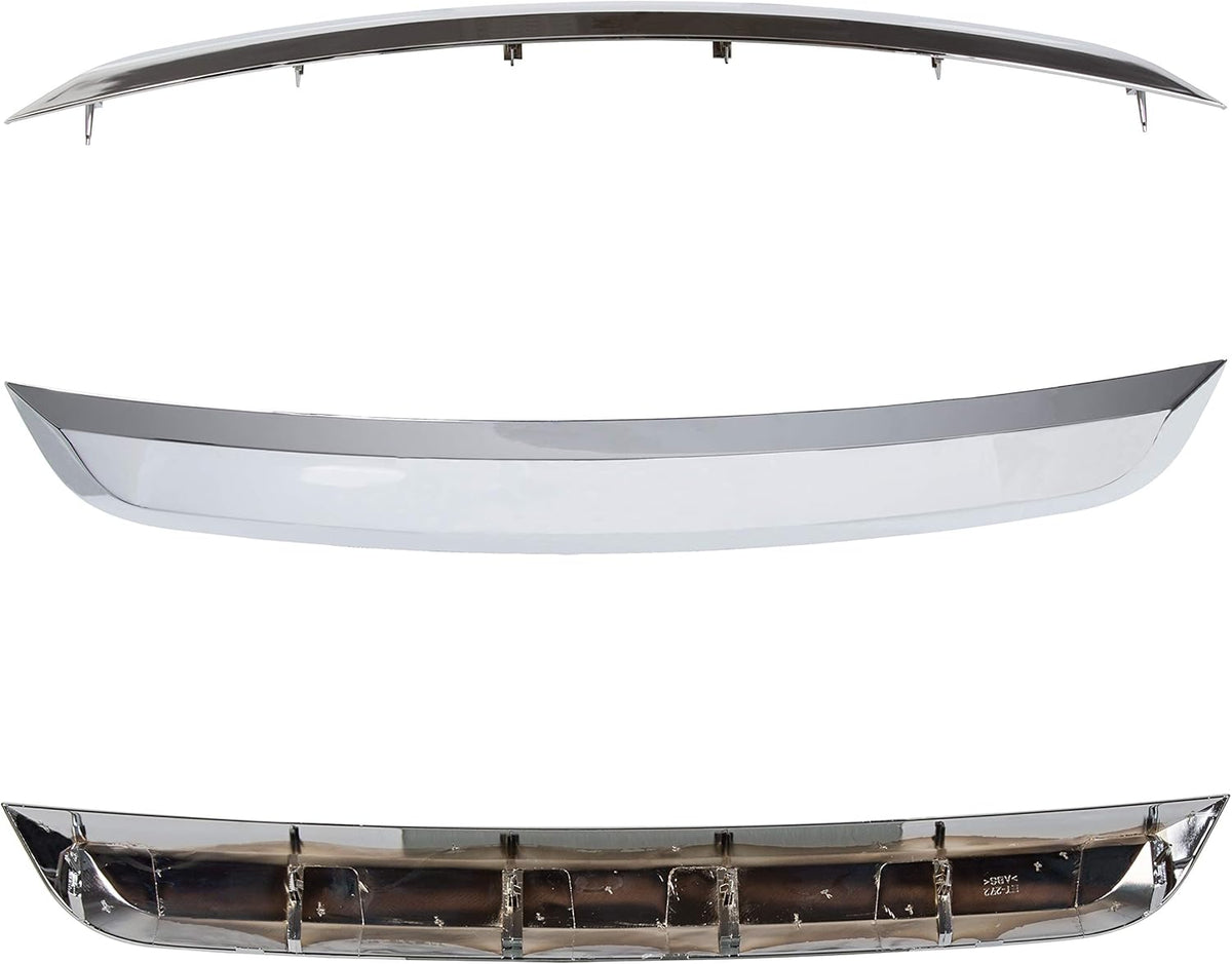 Chrome Front Lower Grille Grill Trim Molding for Ford Fusion 2010-2012, Pack of 2 L734
