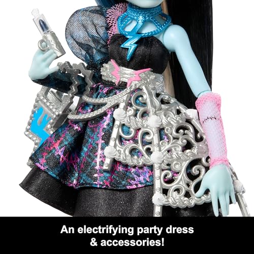 Frankie Stein Doll in Black Party Dress with Accessories T6172