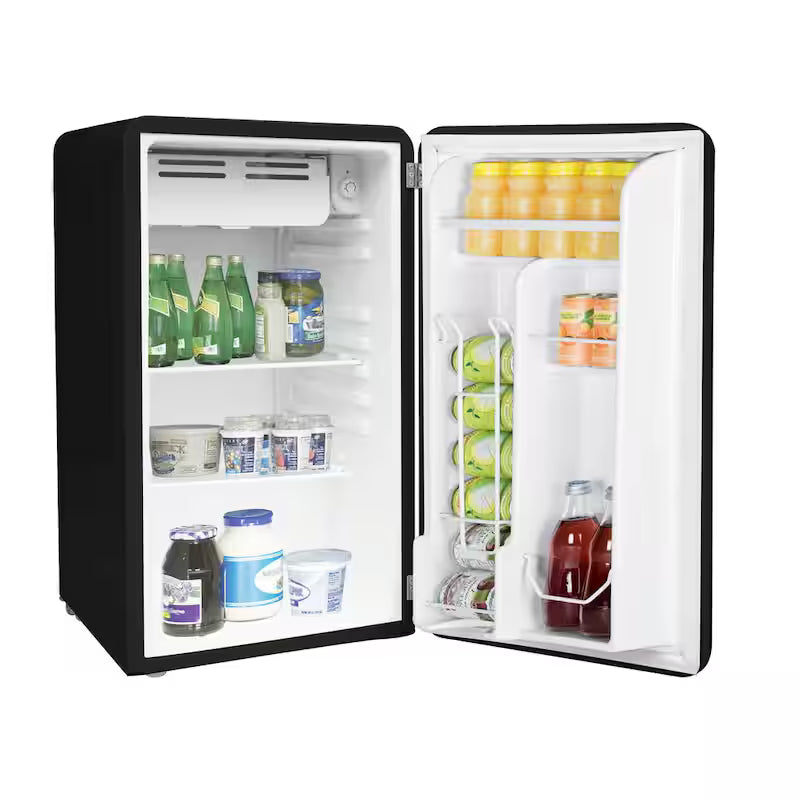 Black 3.2 cu. ft. Mini Fridge with Freezer D2211