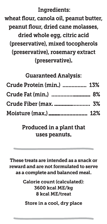 Peanut Butter Dog Treats, 32 oz N1594