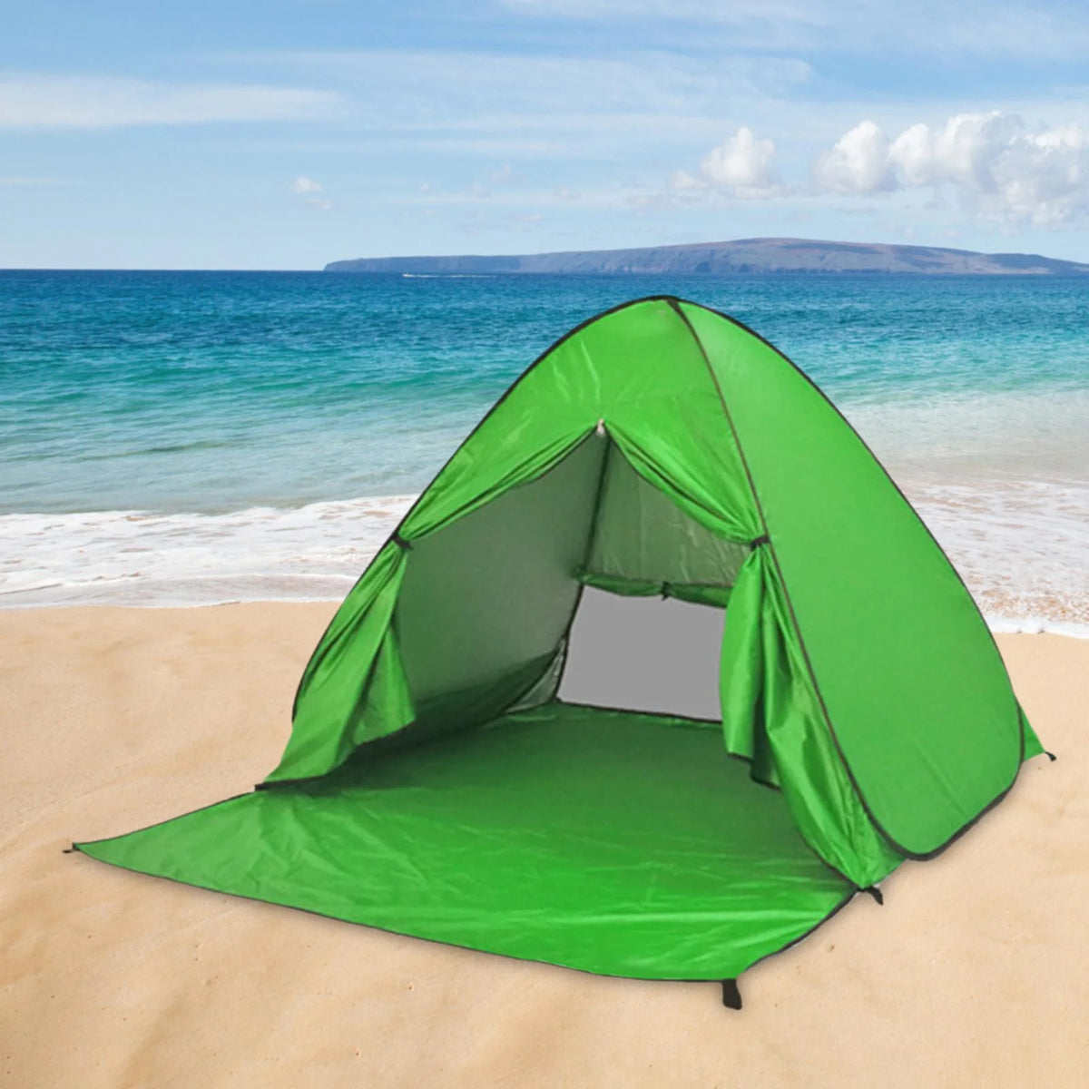 Green UPF 50 Lightweight Windproof Camping Tent Z867