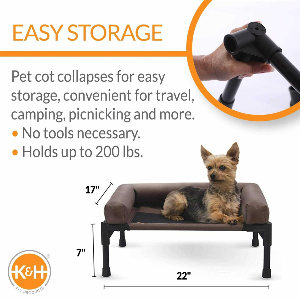 Bolster Pet Cot I120