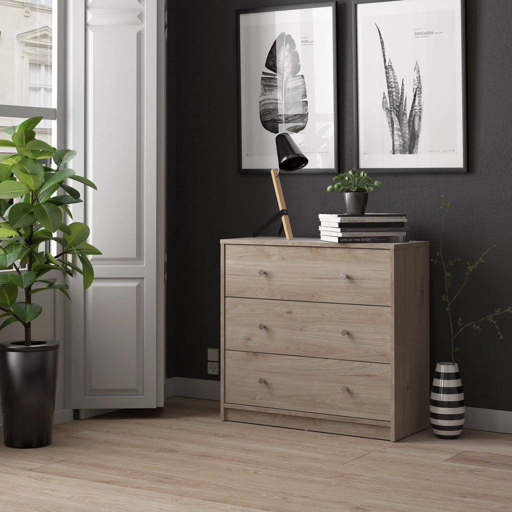 White 3 Drawer Dresser Q162864
