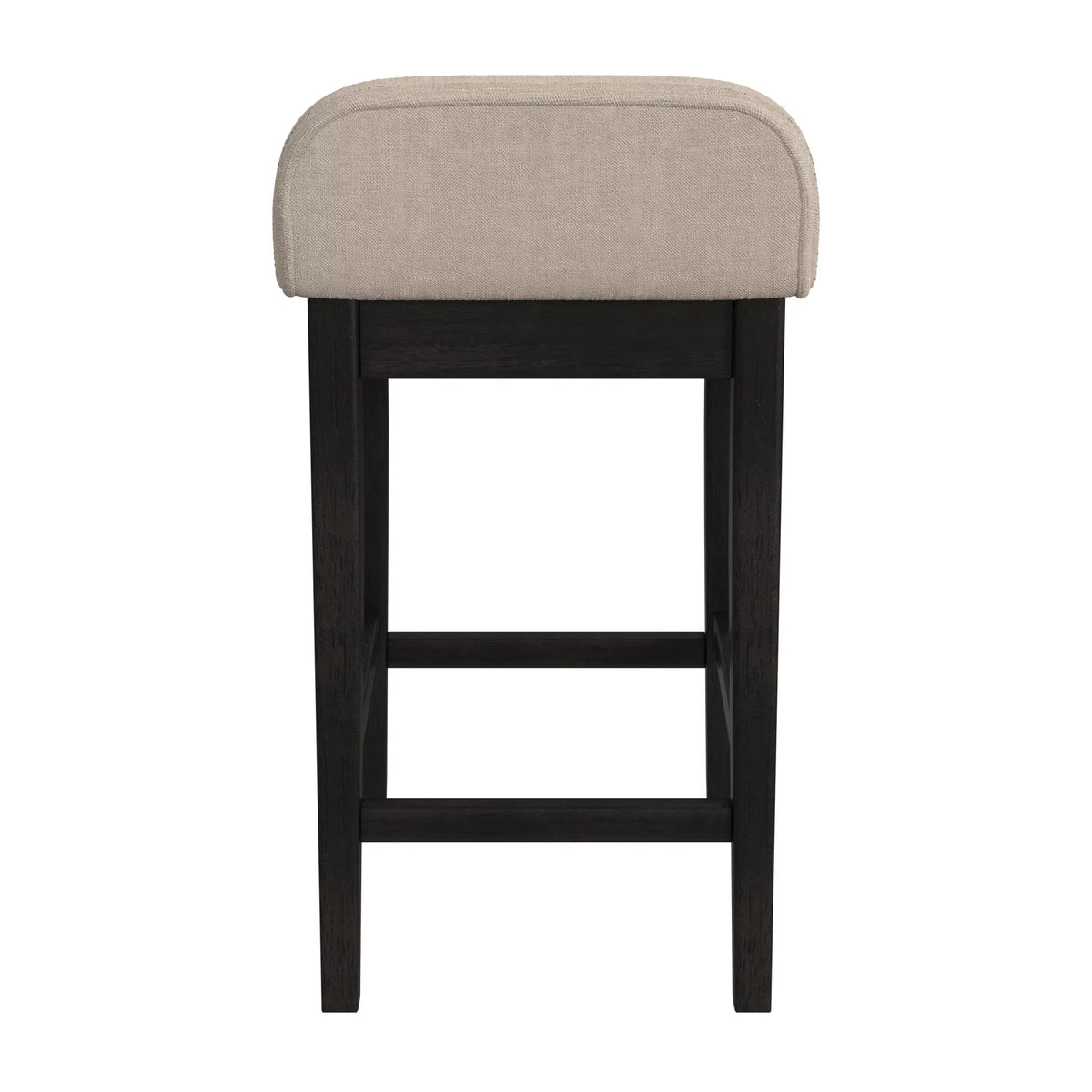 Black Light Beige Wood Counter Stool H889