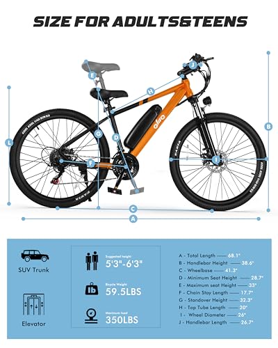 21-Speed Lightweight Electric Mountain Bike with 750W Motor and 375Wh Removable Battery D862