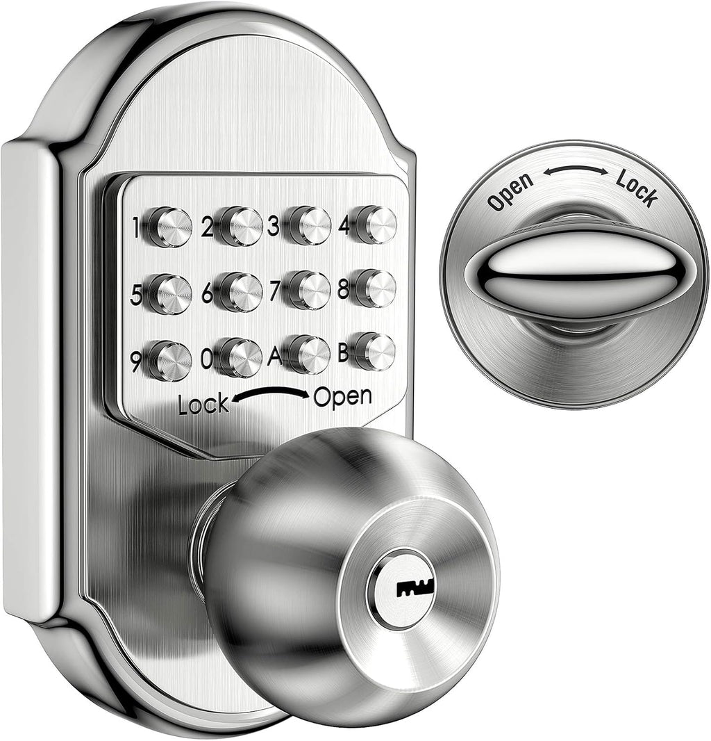 Keyless Entry Door Lock Deadbolt Keypad Mechanical Stainless Steel V306