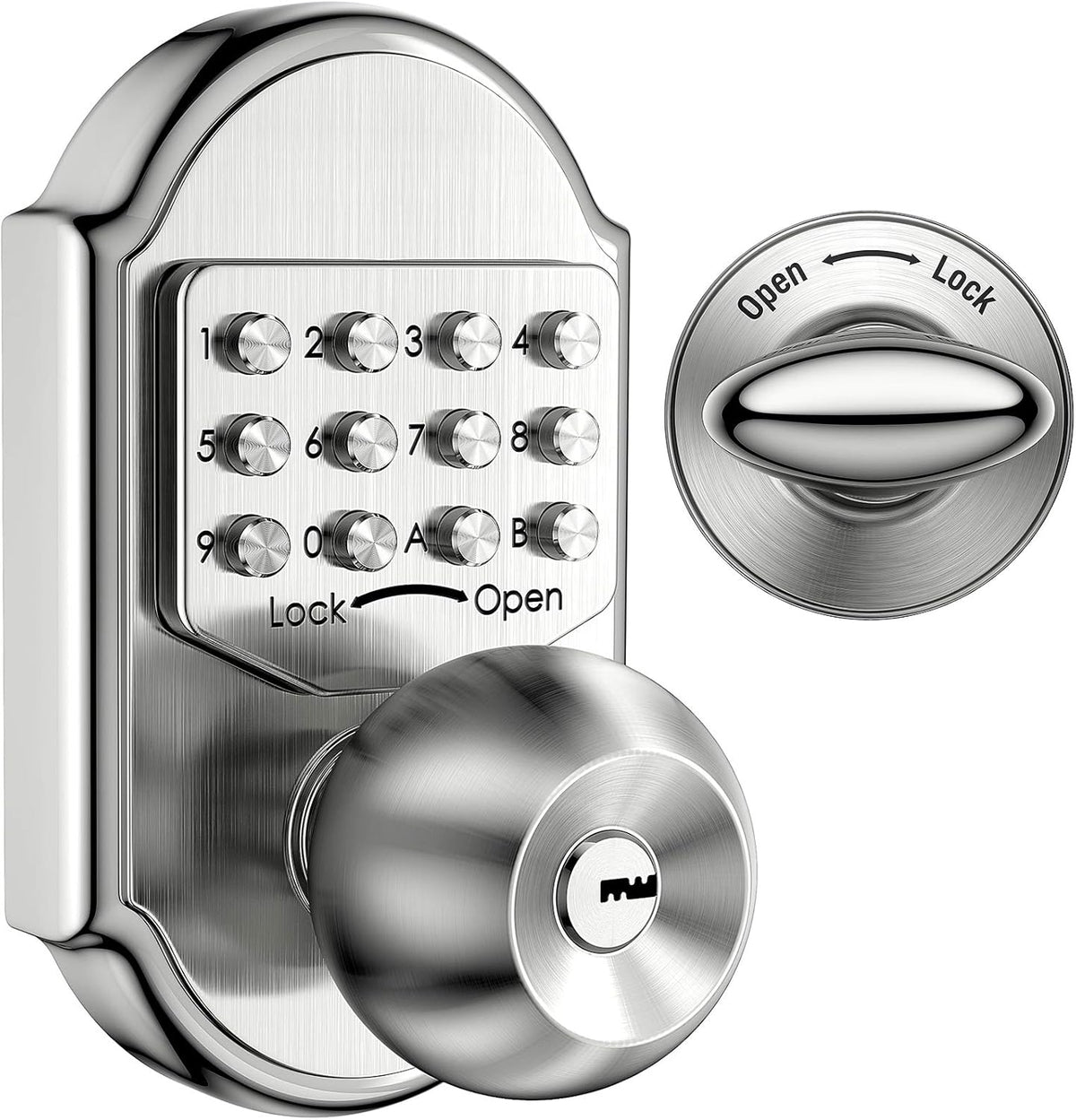 Keyless Entry Door Lock Deadbolt Keypad Mechanical Stainless Steel V306
