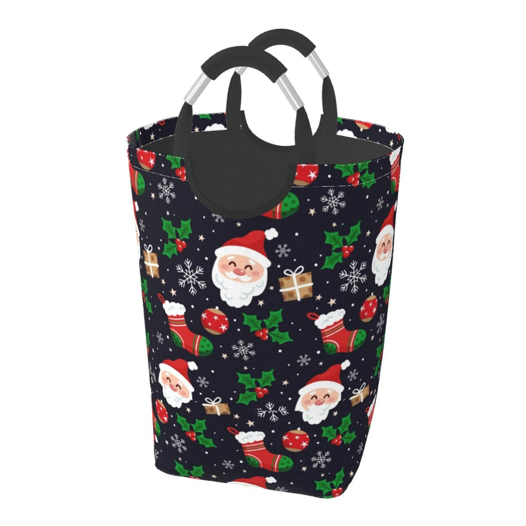 Snowflake Rectangular Collapsible Laundry Basket with Handles T628
