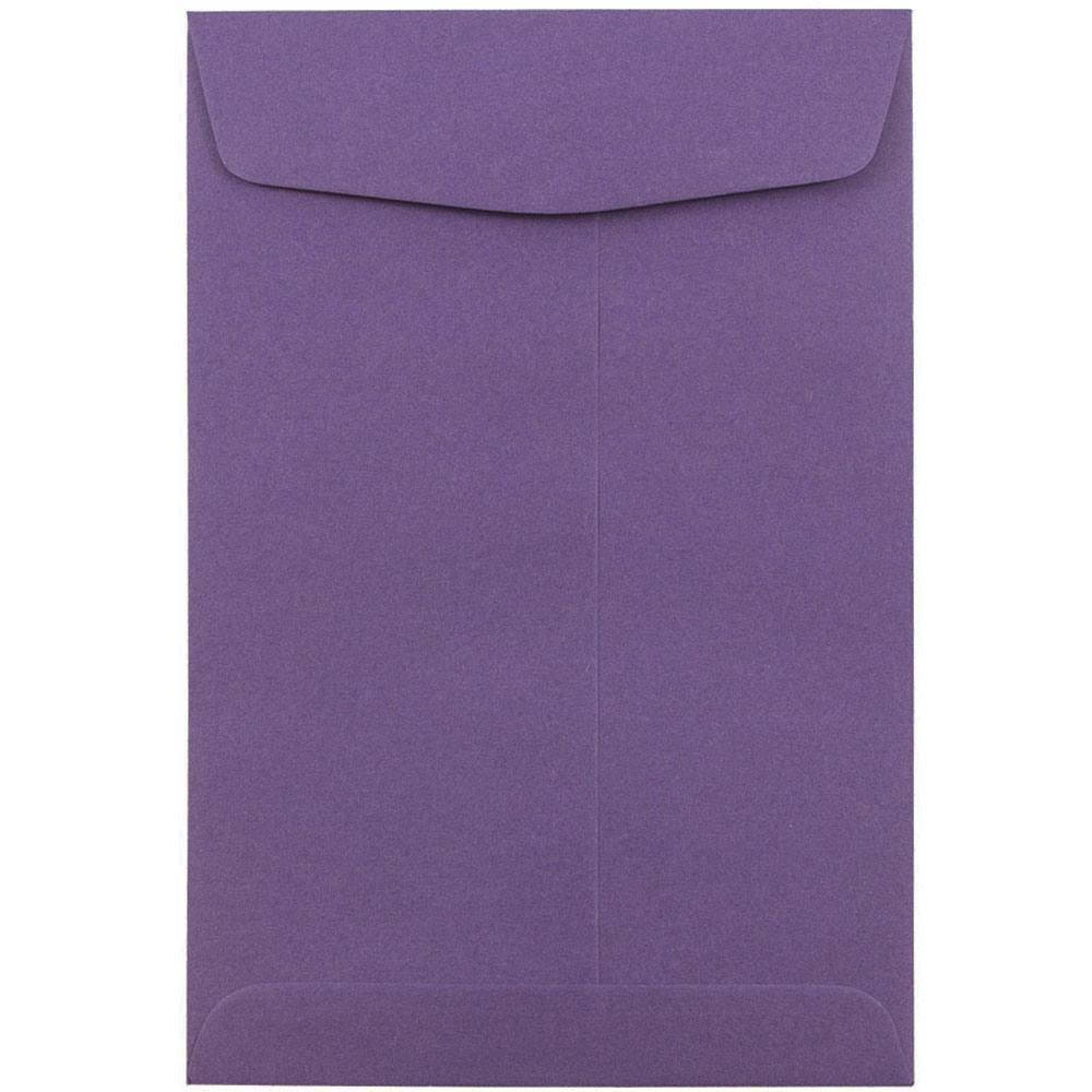 6 x 9 Open End Envelopes, Dark Purple, 1000/Carton N27503