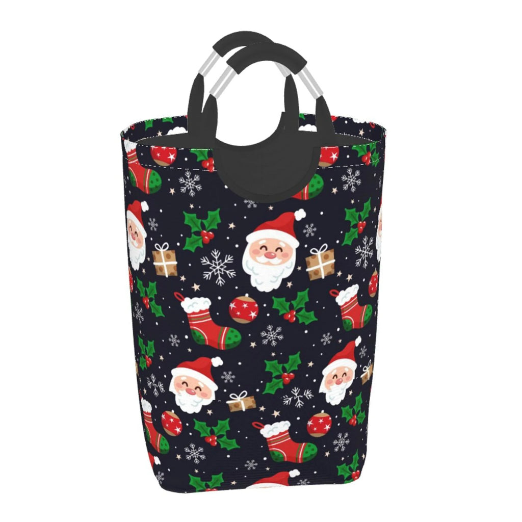 Snowflake Rectangular Collapsible Laundry Basket with Handles T628