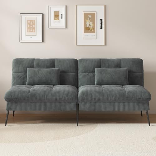 Black Convertible Futon Sofa Bed J305921