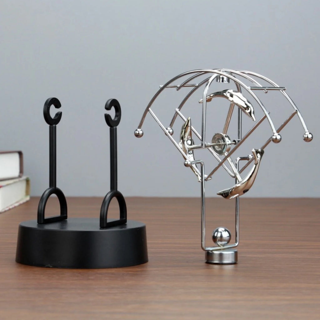Perpetual Motion Dolphin Desk Toy W837014