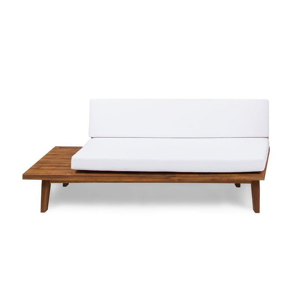 White 4-piece Wood Outdoor Sectional Sofa Set N329