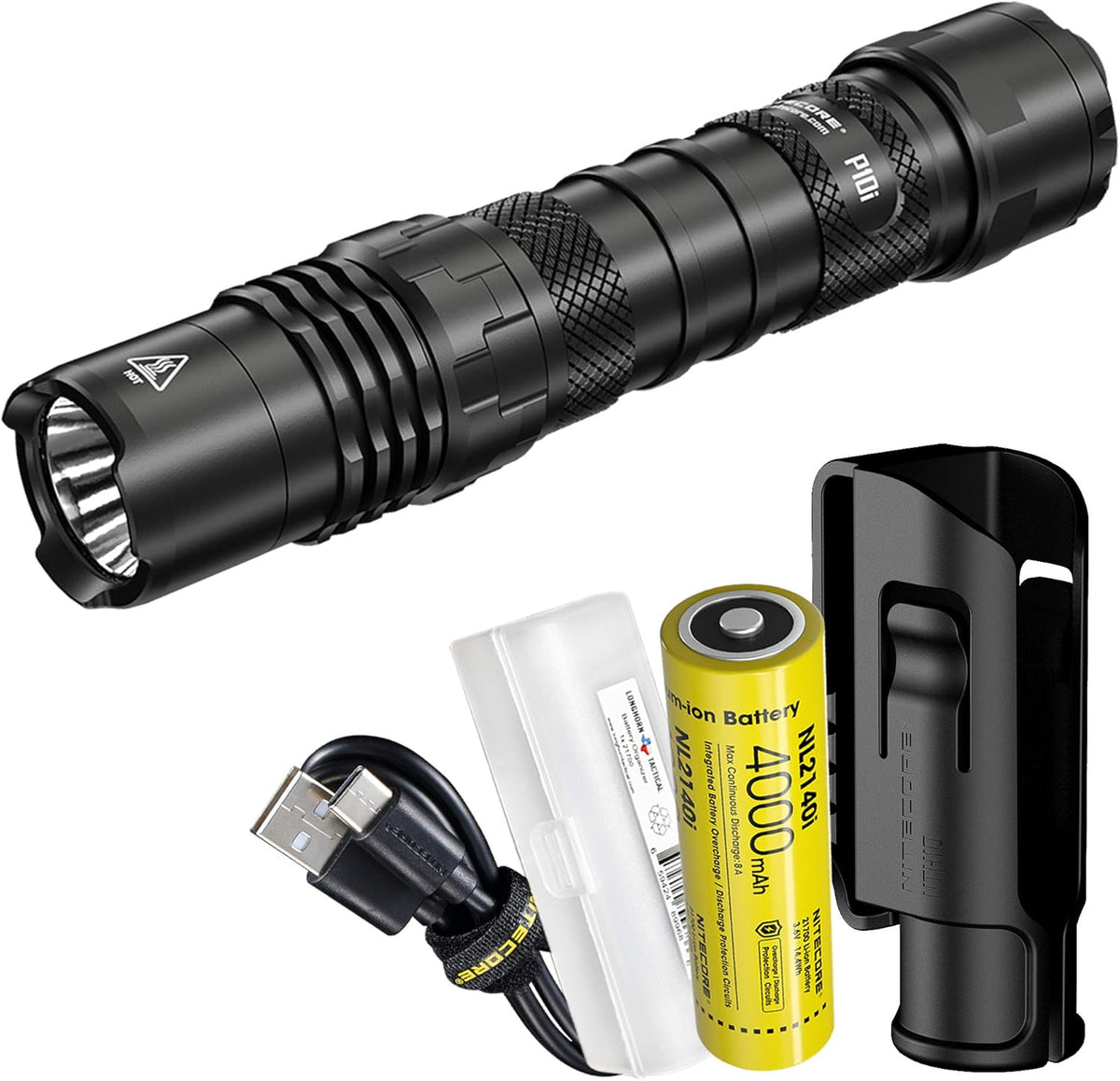 1800 Lumen USB-C Rechargeable Tactical Flashlight L20030
