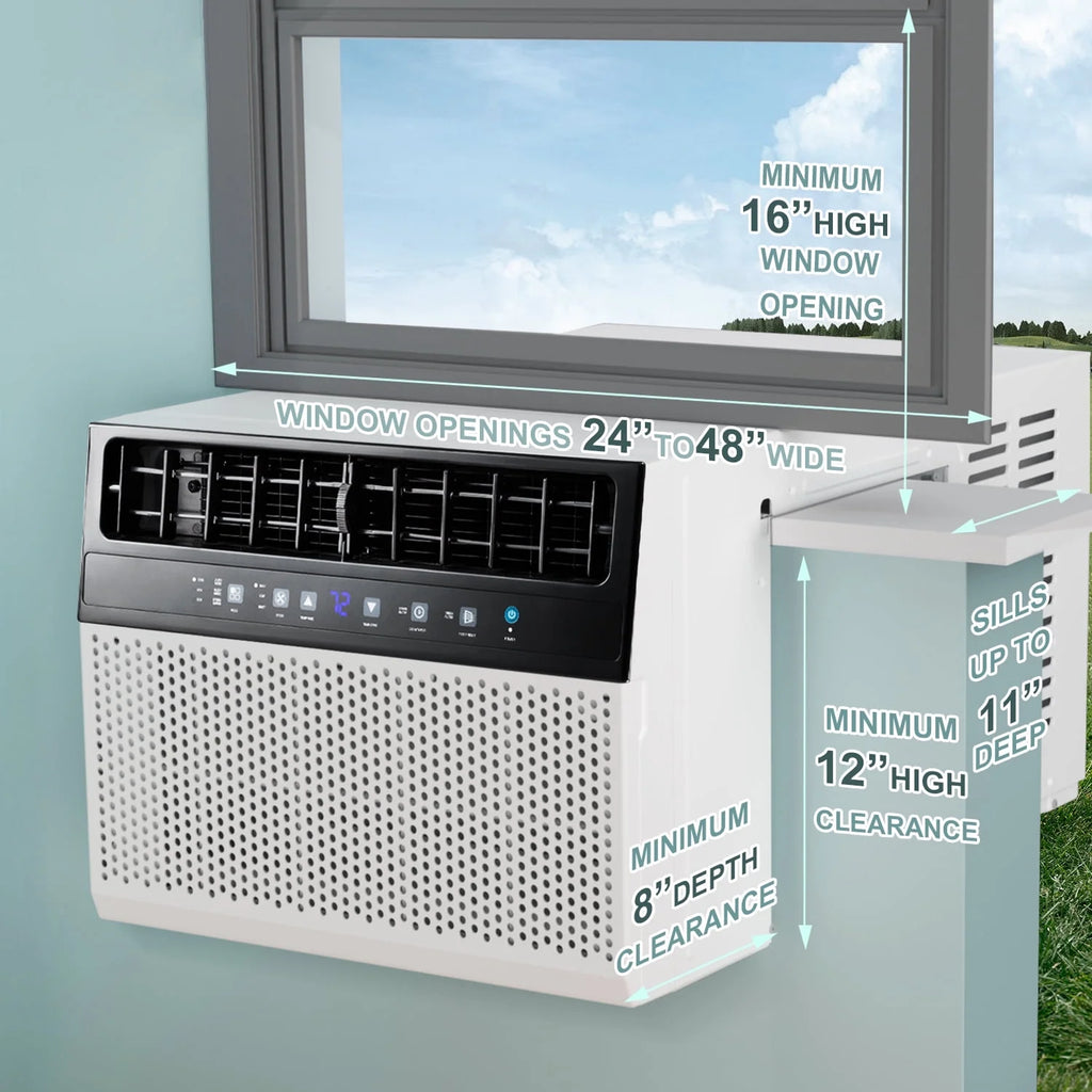 6000 BTU Window Air Conditioner with Wi-Fi & Remote, White R371189
