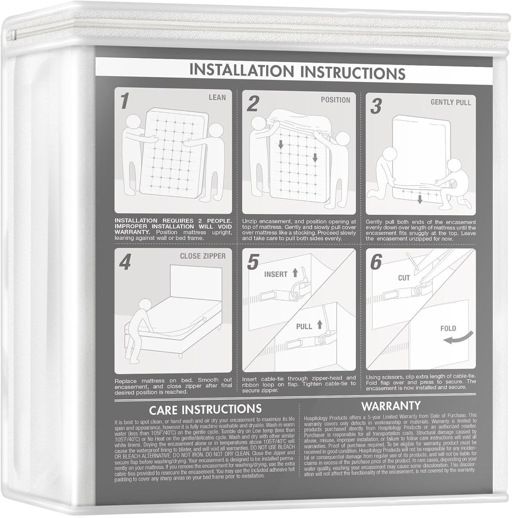 Twin XL Waterproof Mattress Encasement P780819