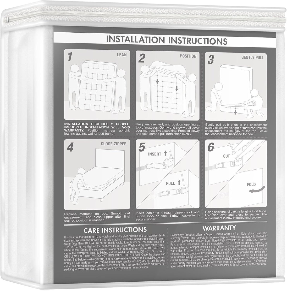 Twin XL Waterproof Mattress Encasement P780819