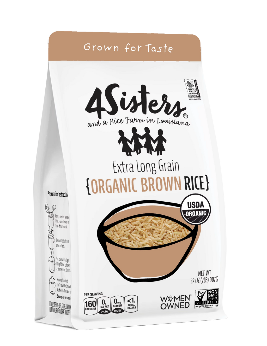 Organic Long Grain Brown Rice, 32oz K49940