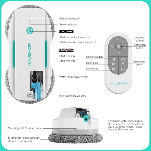 Robot Window Cleaner with 3800Pa Suction K84288