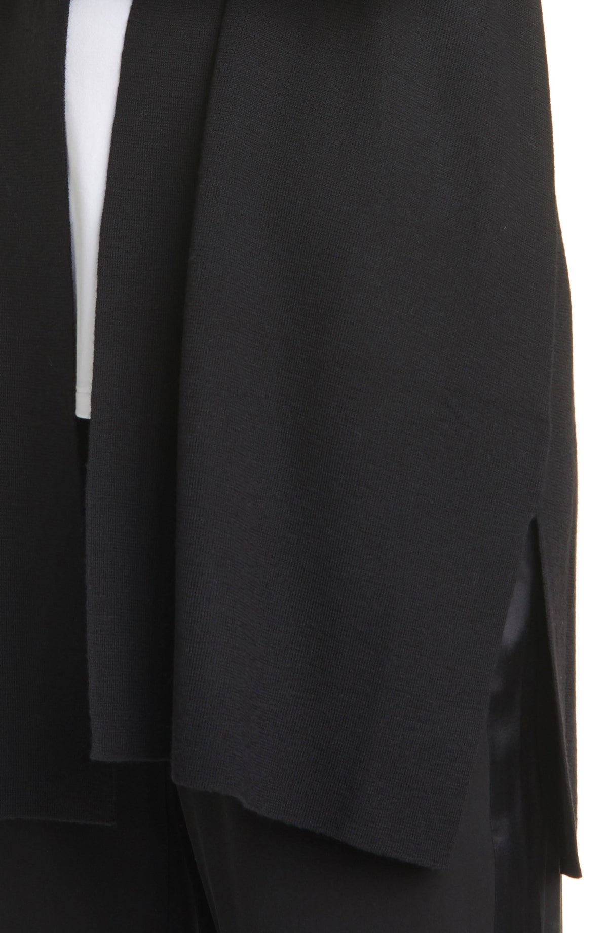 Black Merino Long Cardigan S995810