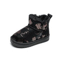 Black Warm Lined Non-slip Snow Boots I987994