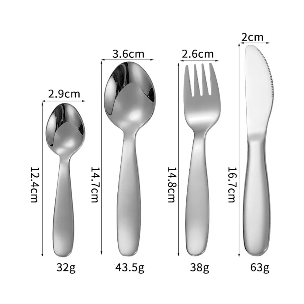 20-Piece Stainless Steel Silverware Set with Steak Knives X646859