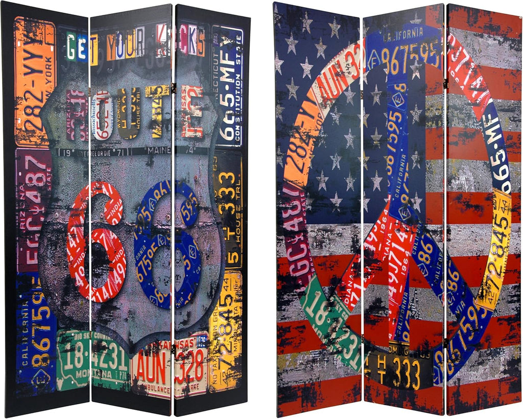 6 ft. Tall Double Sided Room Divider O90851